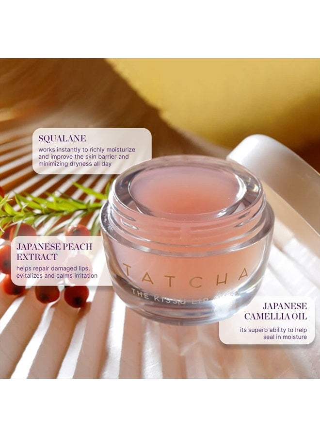 TATCHA قناع شفاه تاتشا كيسو | مقشر شفاه ليلي لزيادة حجم وترطيب الشفاه، 9.0 غ | 0.32 أونصة - Image 5