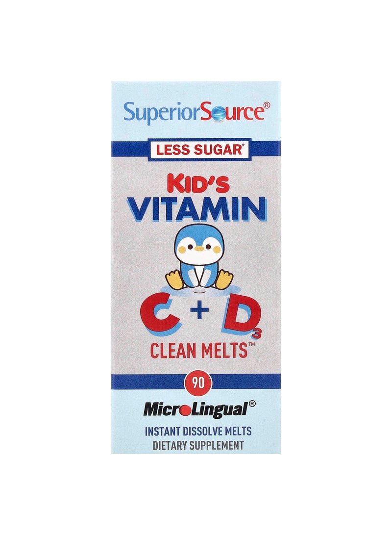 Kid's Vitamin C + D3 Clean Melts™, 90 Instant Dissolve Melts