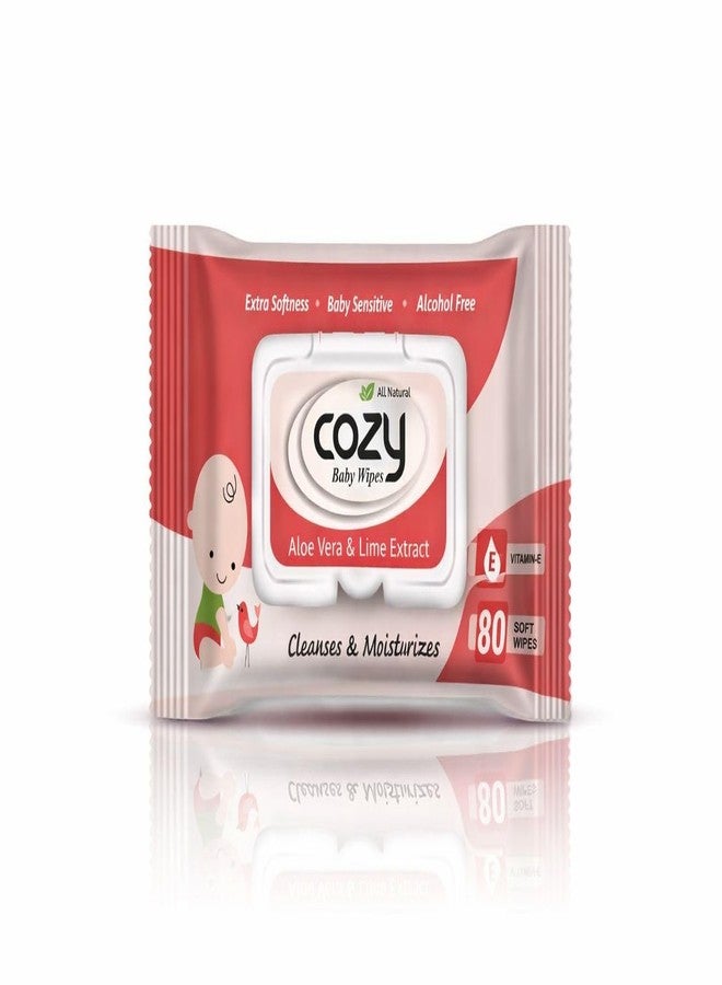 COZY BABY WIPES 80 SHEETS (PACK OF 3) - Image 1
