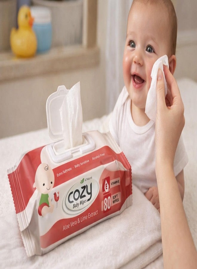 COZY BABY WIPES 80 SHEETS (PACK OF 3) - Image 3