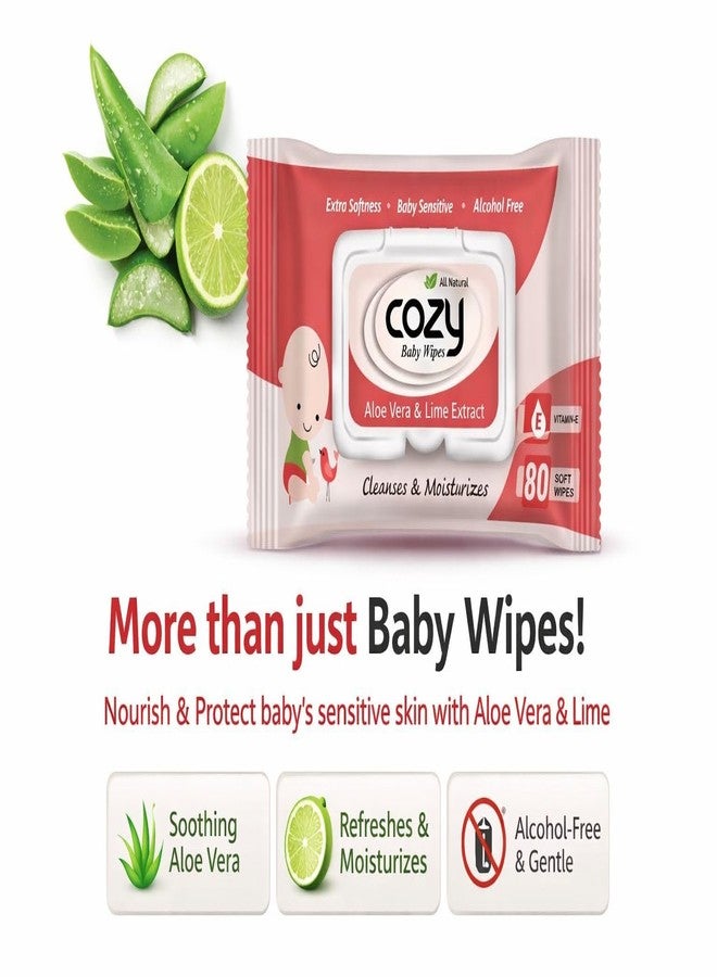 COZY BABY WIPES 80 SHEETS (PACK OF 3) - Image 2