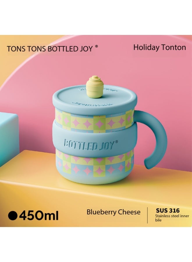 BOTTLED JOY Holiday Series Insulated Mug - 450ml - 316 Stainless Steel - Matcha Layer - Image 5