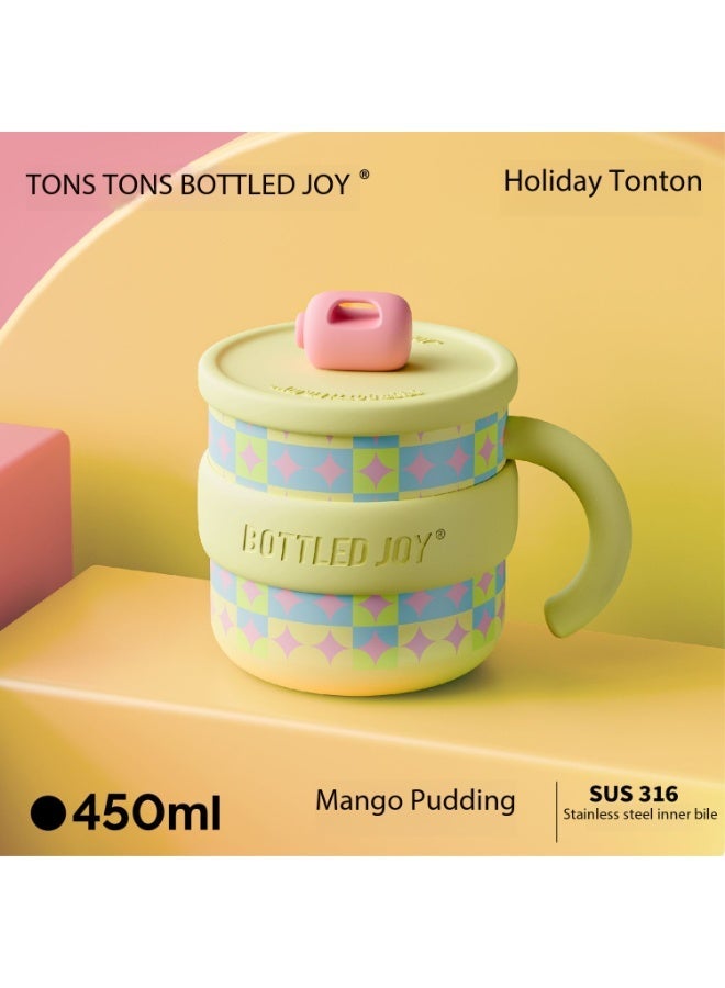 BOTTLED JOY Holiday Series Insulated Mug - 450ml - 316 Stainless Steel - Matcha Layer - Image 4