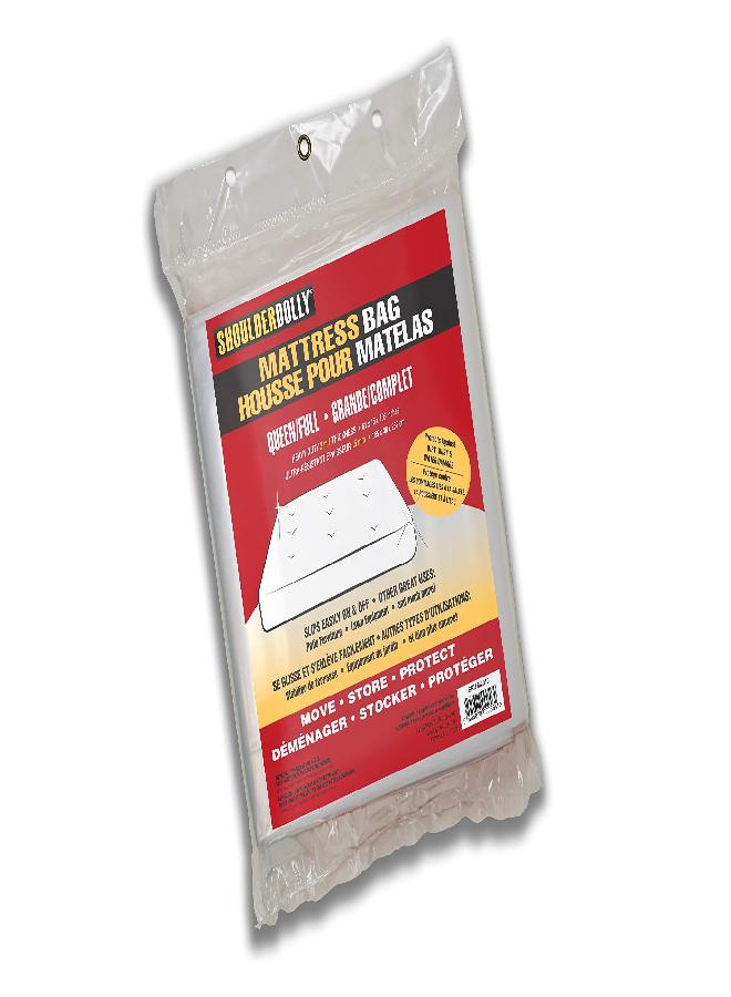 SHOULDER DOLLY Mattress Bag (Queen, 2Mil) from Shoulder Dolly - Heavy Duty Mattress Bags for Storage and Moving - Protect Your Mattress - M2010  - Image 3