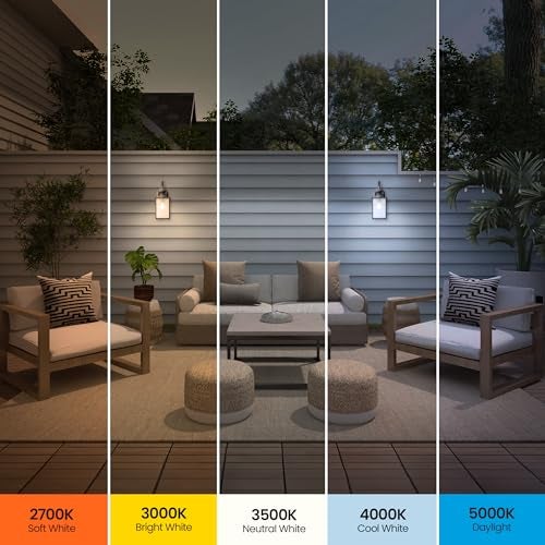 Feit Electric LED Dusk to Dawn Light Bulb, A21 100W Equivalent, 5CCT, Non-Dimmable, E26 Medium Base, 90 CRI, 1500 Lumens, Adjustable White, 15 Years Lifetime, OM100/5CCTCA/DD/LEDI - Image 3