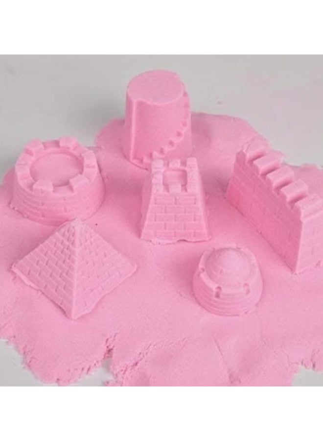 عجينة رائعة وطين سحري مع قالب، مجموعة حسية قابلة لإعادة الاستخدام، ألعاب رملية رائعة خالية من الغلوتين، ألعاب داخلية للأطفال من سن 10 إلى 15 عامًا، وردي (دلو 750 جرام) - Image 3