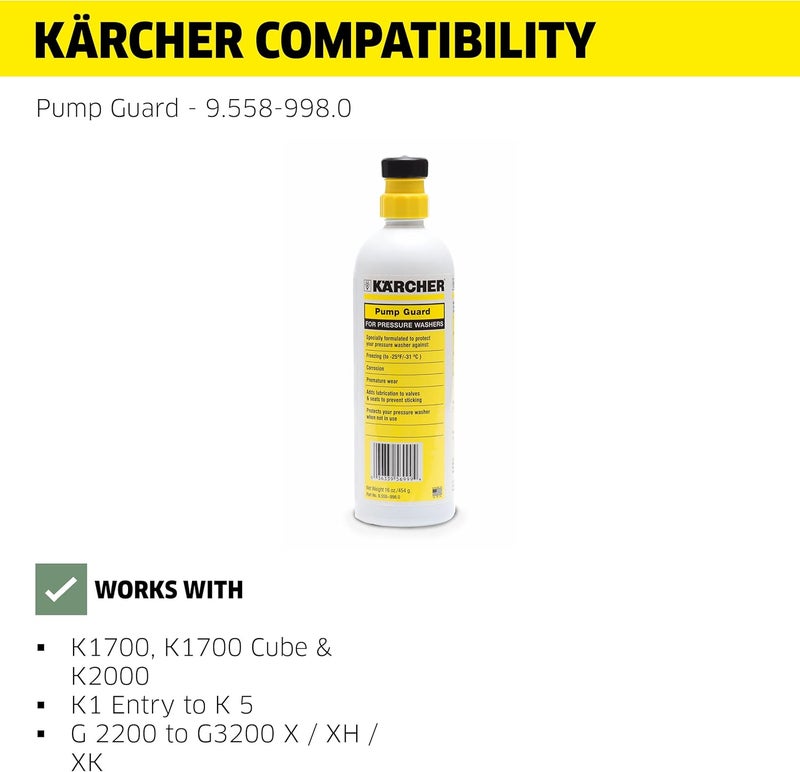 Kärcher - Pump Guard – Anti-Freeze Protection & Lubrication Formula for Electric & Gas Power Pressure Washers – 16oz - Image 2