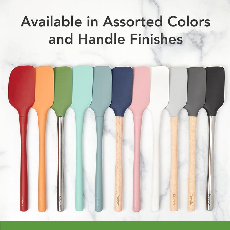 Tovolo Wear resistant upgraded material Flex-Core All-Silicone Mini Spatula & Spoonula, Kitchen Utensil Set of 2, Heat-Resistant & BPA-Free Silicone Spatula & Spoonula, Safe for Cast Iron & Non-Stick Cookware, Dishwasher-Safe Newly stocked local goods - Image 3