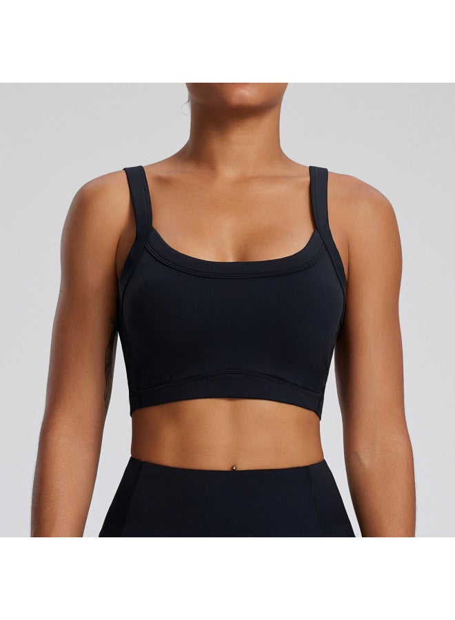 European And American Sports Underwear Women's Running Quick-drying Yoga Clothing Vest Fitness Shockproof Push-up Outer Wear Bra Bra