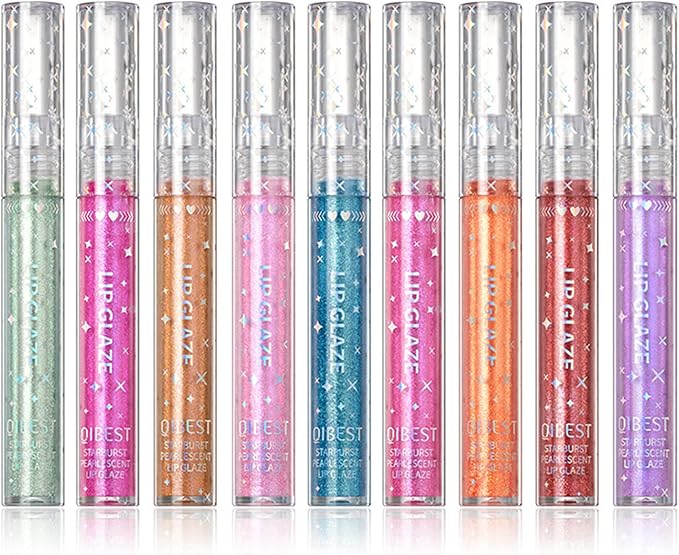 MKNZOME 9Pcs Lip Gloss Makeup Set Matte Liquid Lipstick Shimmer Lip Tint Stain Waterproof LongLasting Lipgloss Make Up Gifts for Women Teenage Girls Birthday Valentines Day Xmas - Image 1