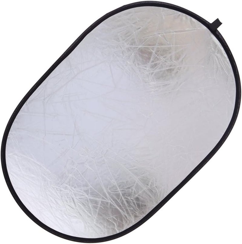 TRUMAGINE Collapsible 5-in-1 Oval Reflector Diffusers for Photography 23"x35"/60x90cm Multi-Disc Reflectors with Carrying Case for Photo Studio Shooting- Translucent, Gold, Silver, Black and White - Image 4