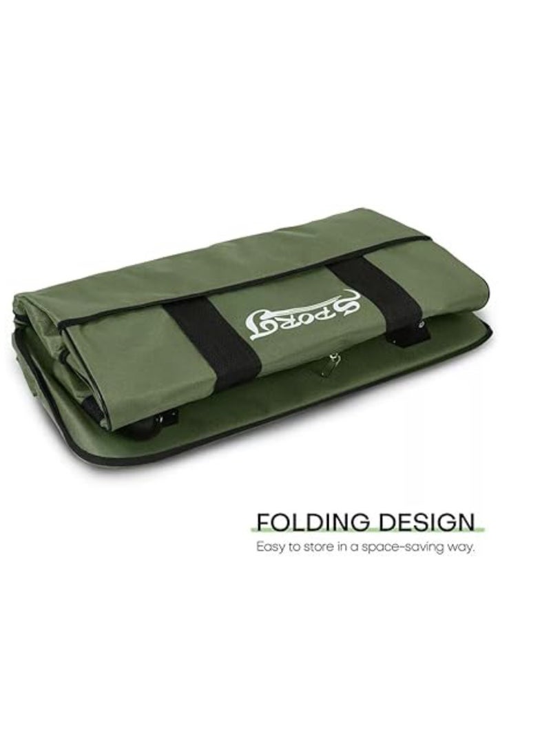 Yuwell Travel Bag Luggage Trolley Bag Expandable Rolling Duffle Bag 3 Layers Space 5 Wheels Luggage Bag Foldable Suitcase For Multipurpose Use For Unisex 100HX50LX30W Green - Image 3