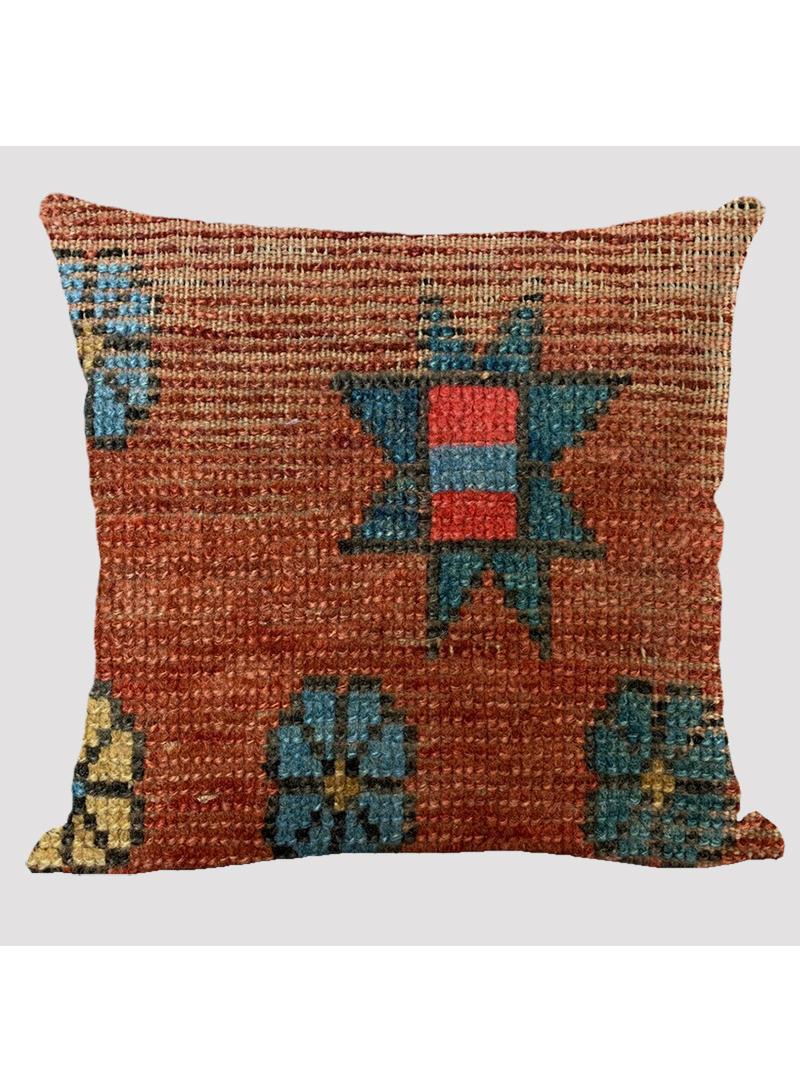 4 قطعة البوهيمي وسادة القضية الوطنية الكتان القضية متعددة الألوان 45x45cm بدون وسادة - Image 2