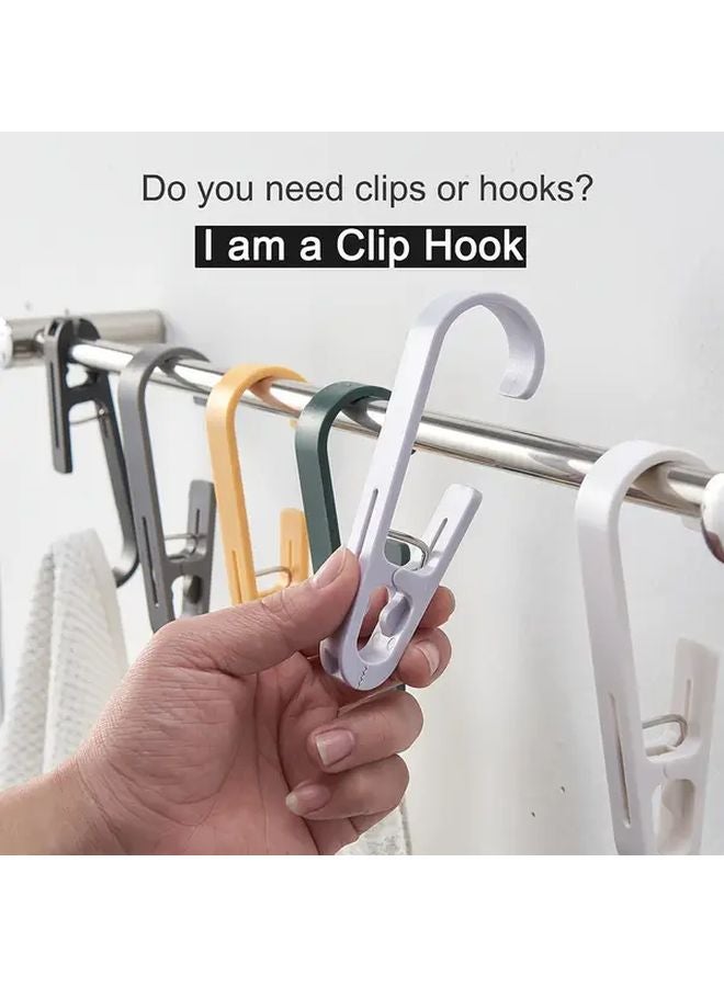 خطافات غسيل ثقيلة متينة على شكل S بسعة كبيرة، مصنوعة من البلاستيك القوي، مثبتة على الحائط، باللون الأسود - Image 3