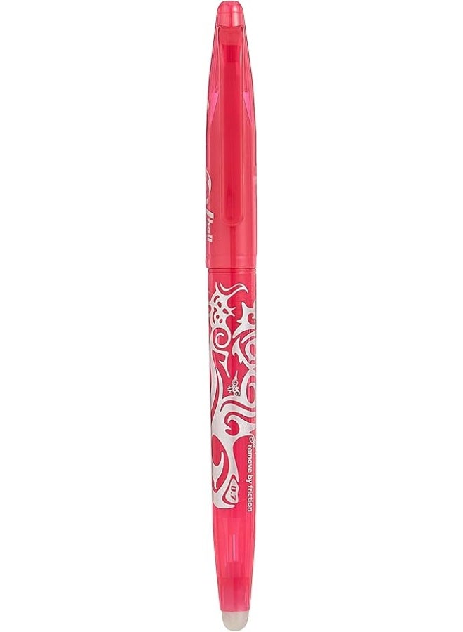 Pilot Frixion Erasable Roller Ball Pen, 0.7 mm Tip Size, Pink - Image 1