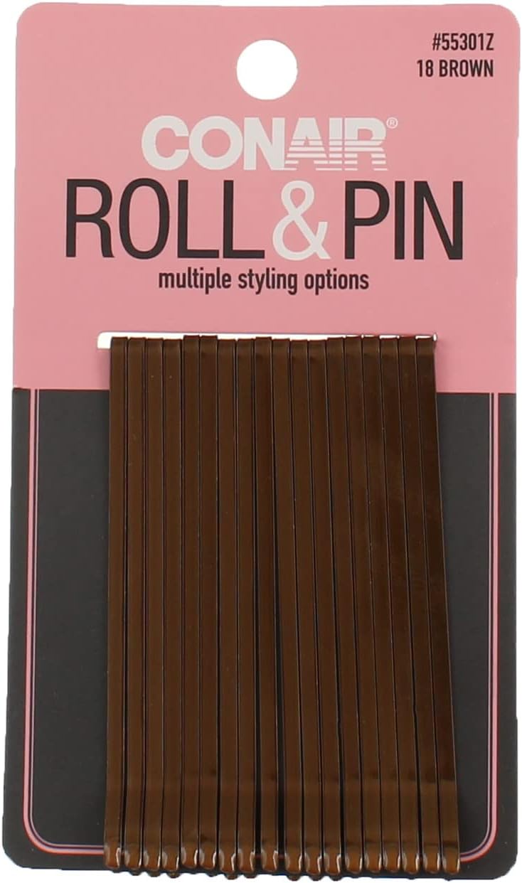Conair Brown Roller Pins, 6.1 Oz