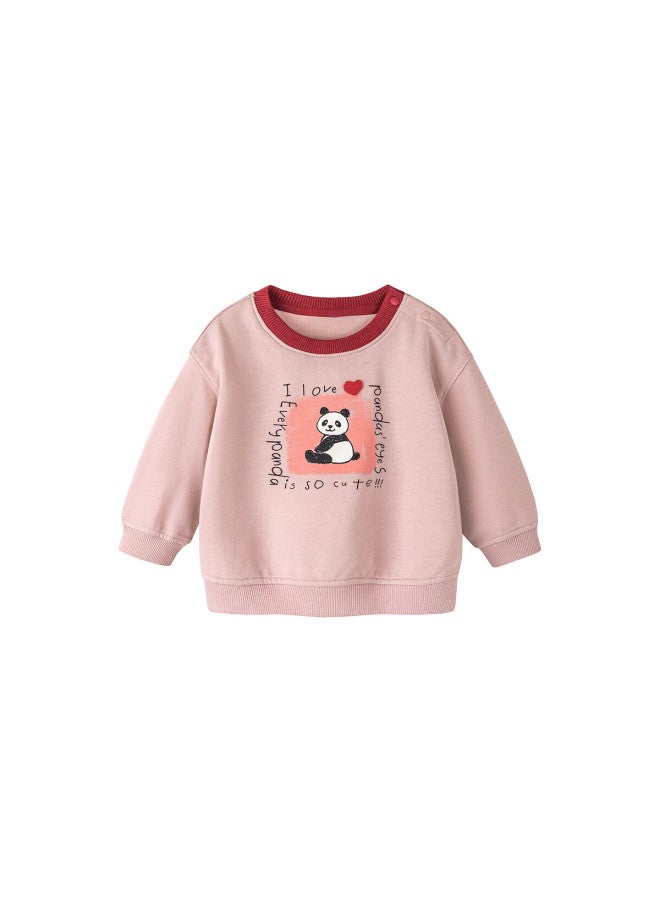 Minibala Kids Baby Hoodie Vintage Panda Soft Skin-friendly Comfortable Non-deforming Spring New Arrival - Image 2