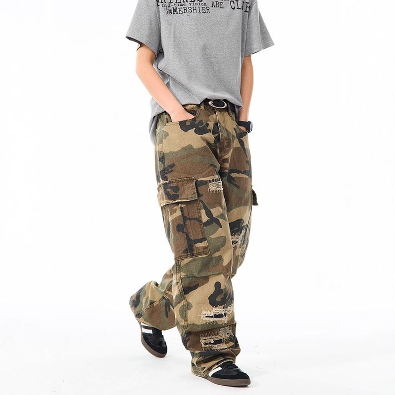 Unisex Classic Denim Jeans Loose Fit Daily Outdoor Wear - Image 3