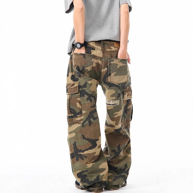 Unisex Classic Denim Jeans Loose Fit Daily Outdoor Wear - Image 4