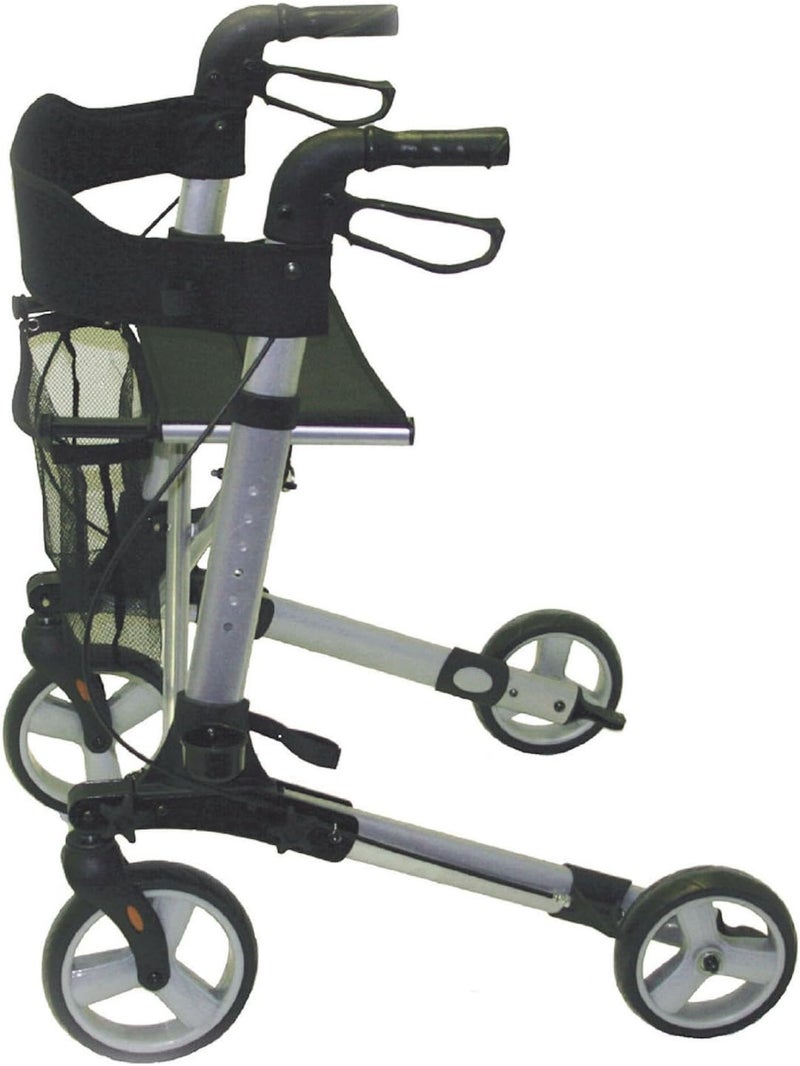 Days Lightweight Rollator Height Adjustable Folding Mobility Aid Walking Aid with Seat Seat Height 55cm - Image 3