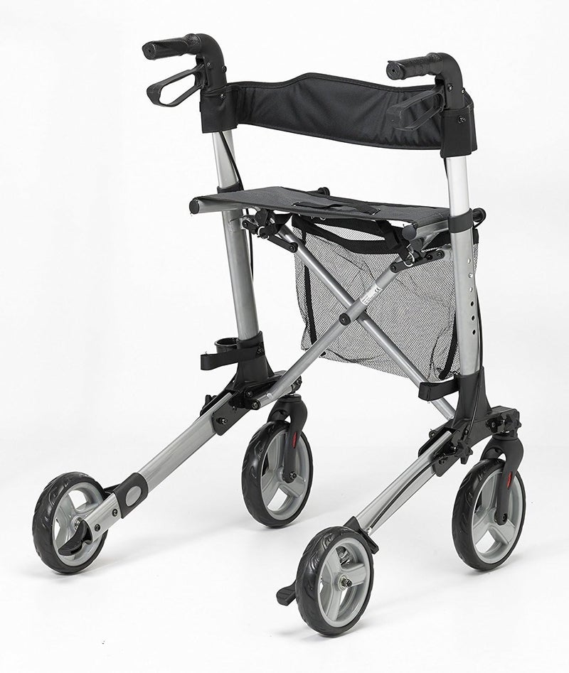 Days Lightweight Rollator Height Adjustable Folding Mobility Aid Walking Aid with Seat Seat Height 55cm - Image 2