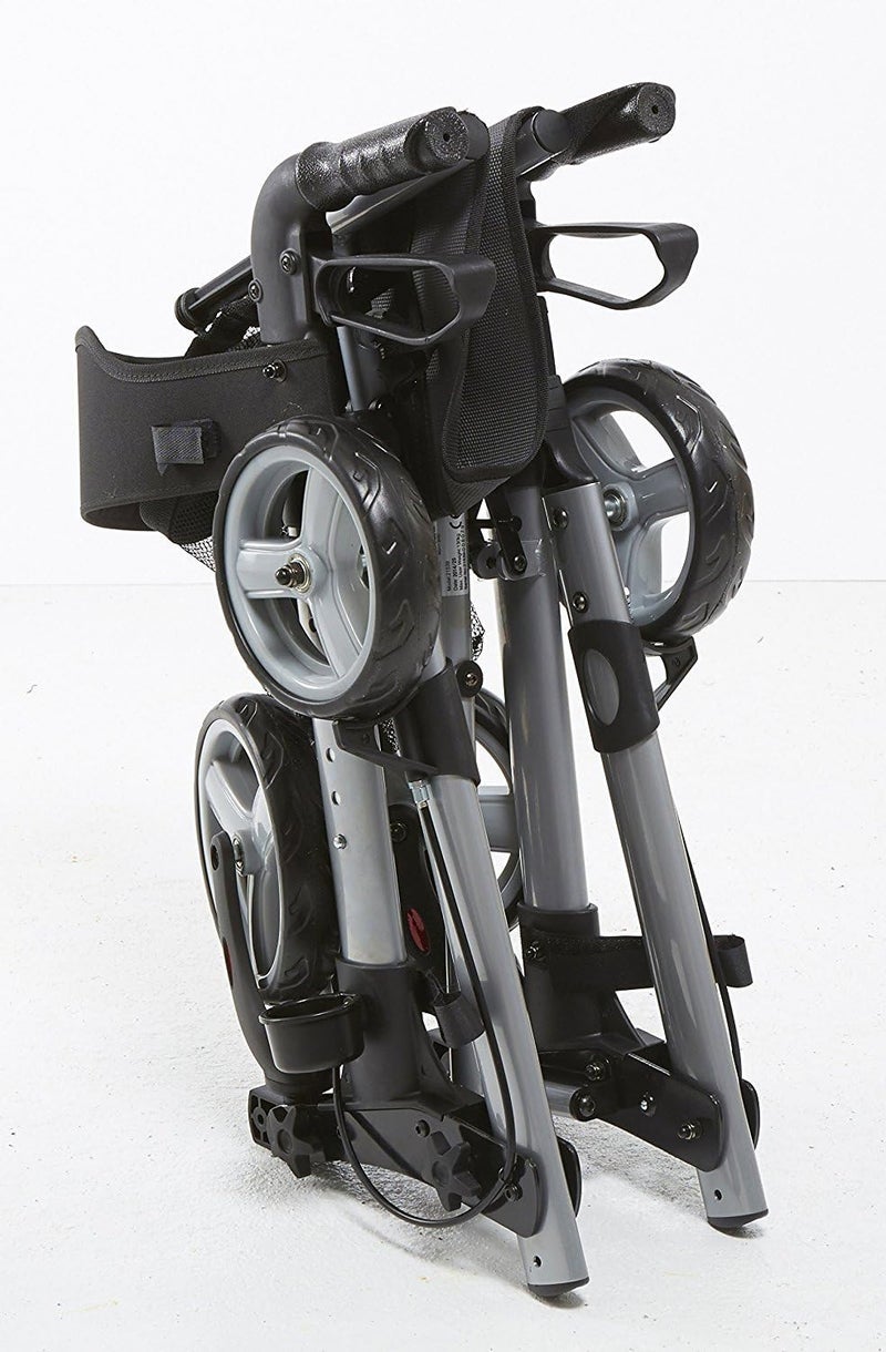 Days Lightweight Rollator Height Adjustable Folding Mobility Aid Walking Aid with Seat Seat Height 55cm - Image 5