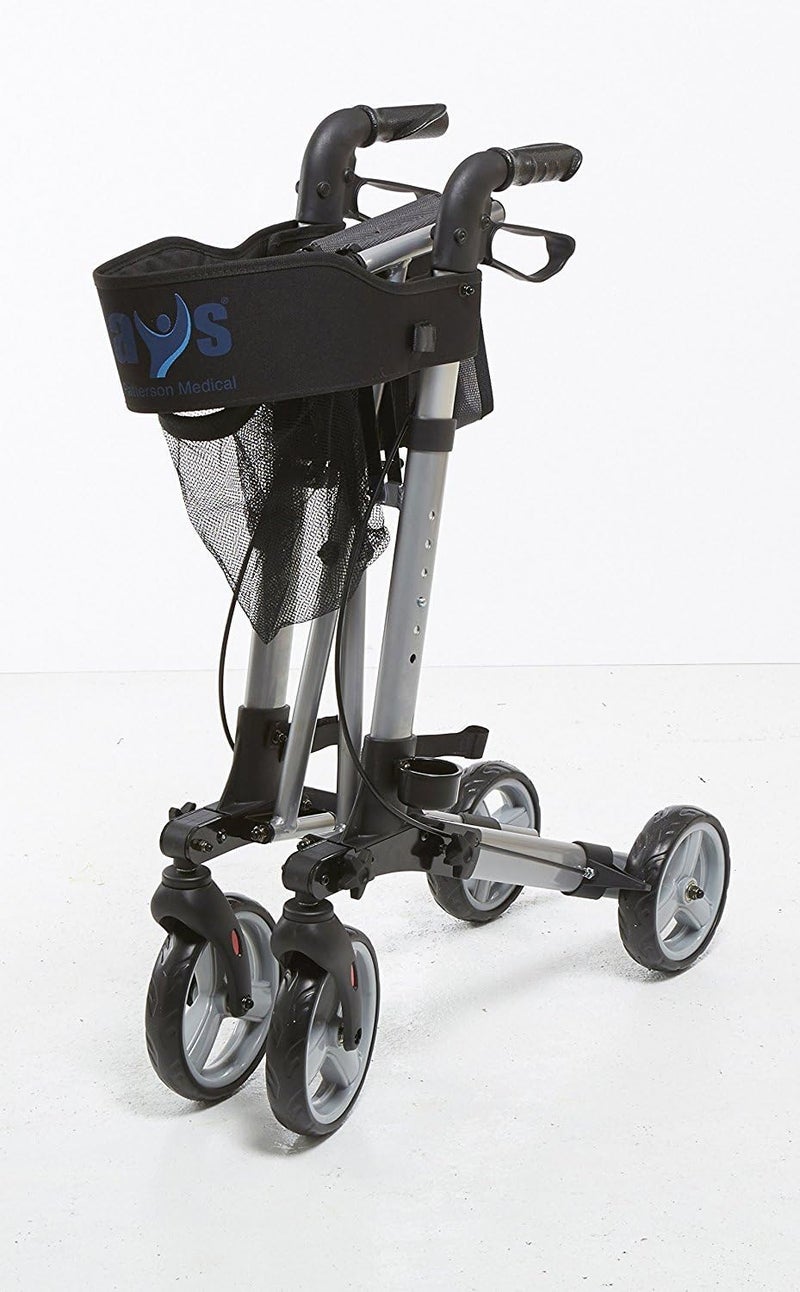 Days Lightweight Rollator Height Adjustable Folding Mobility Aid Walking Aid with Seat Seat Height 55cm - Image 4