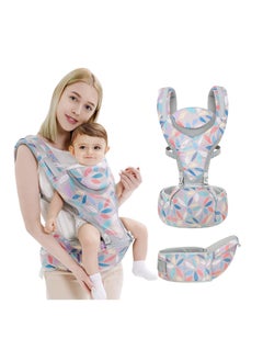 6-in-1 Newborn Baby Carrier, Infant with Hip Seat, Lumbar Front and Back Backpack Carry Holder for Babies Girls & Toddler Boys to 7-45lbs, All Seasons Position
