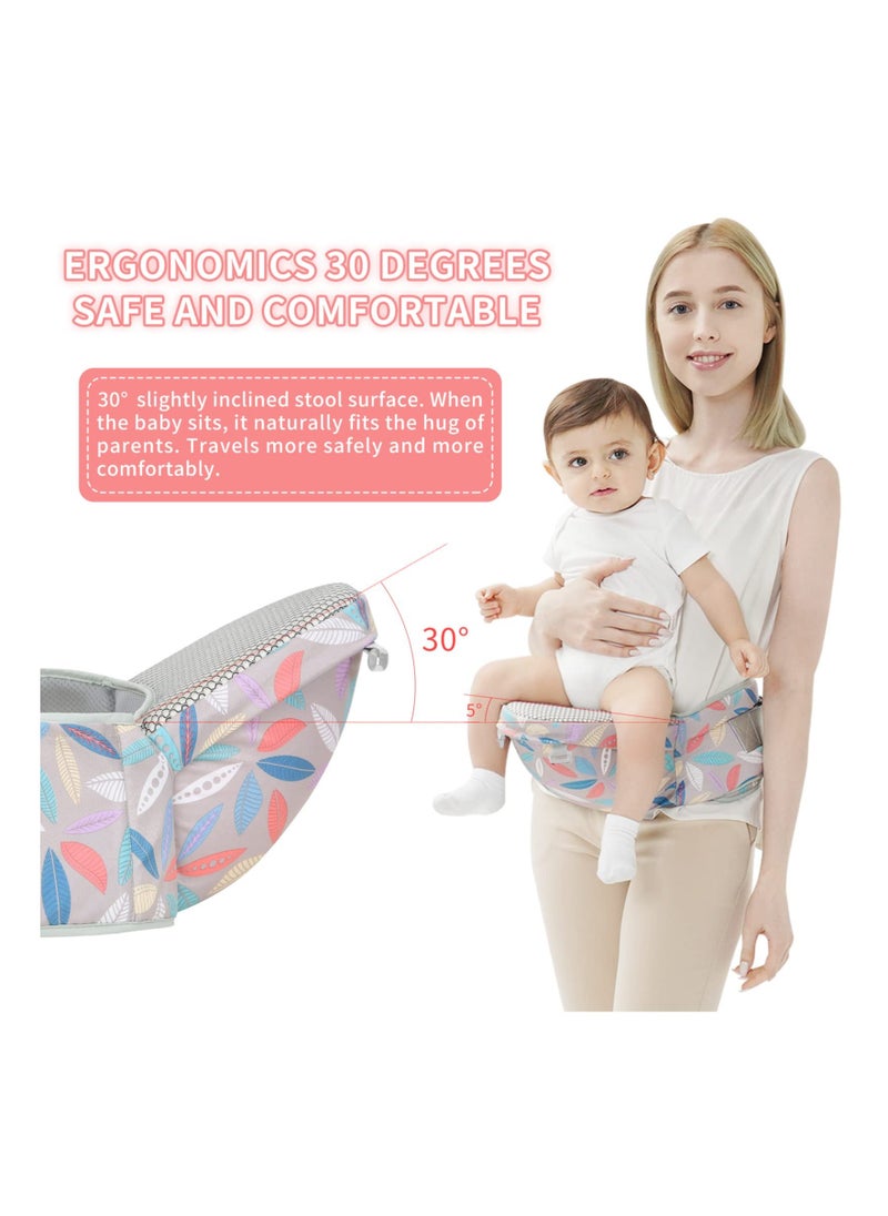 Y&D - 6-in-1 Newborn Baby Carrier, Infant with Hip Seat, Lumbar Front and Back Backpack Carry Holder for Babies Girls & Toddler Boys to 7-45lbs, All Seasons Position - Image 1