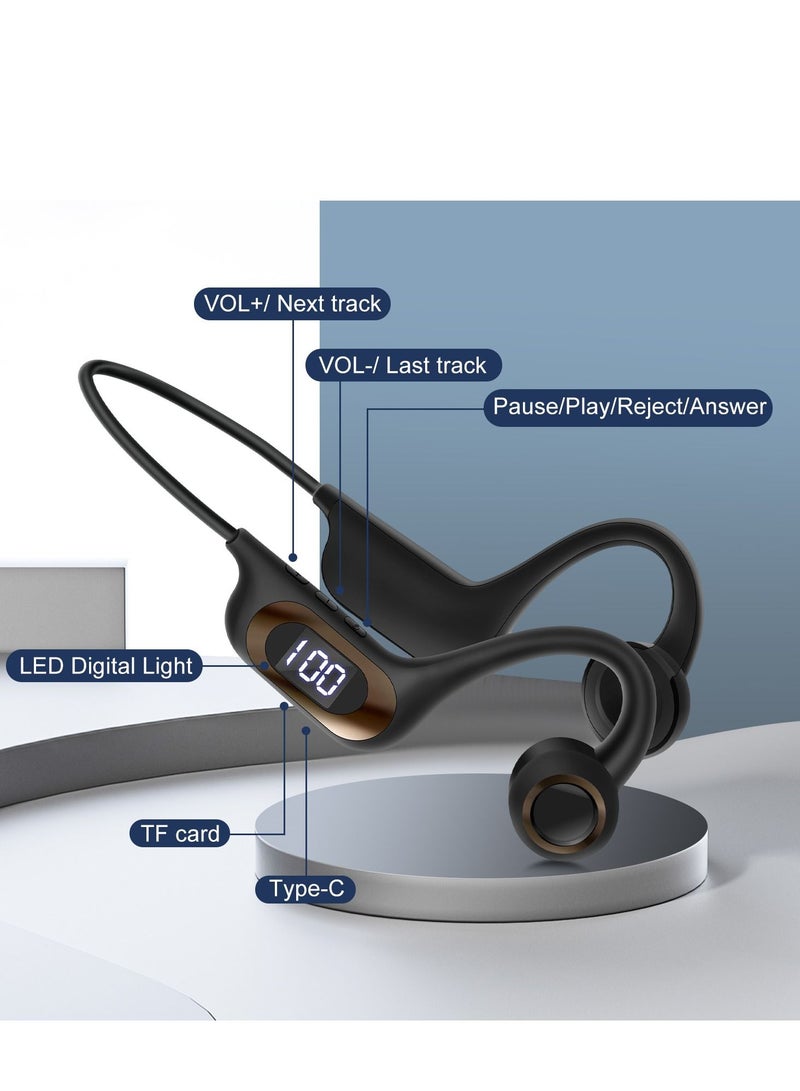 GULFLINK Bone Conduction Bluetooth Sports Headset for Outdoor 300mah Black - Image 4