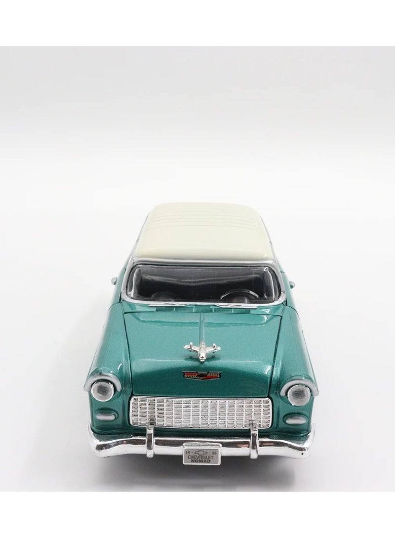 MOTORMAX CHEVROLET CHEVY Belair bel Air Nomad 1955 Green Oldtimer 1/24 Motormax model car model car - Image 2