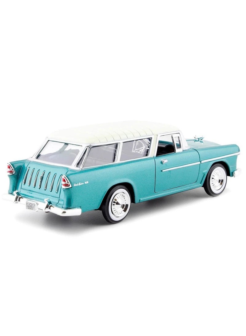 Motormax 1955 Chevrolet Bel Air Nomad Die-Cast Model Car – 1:24 Scale - Image 3