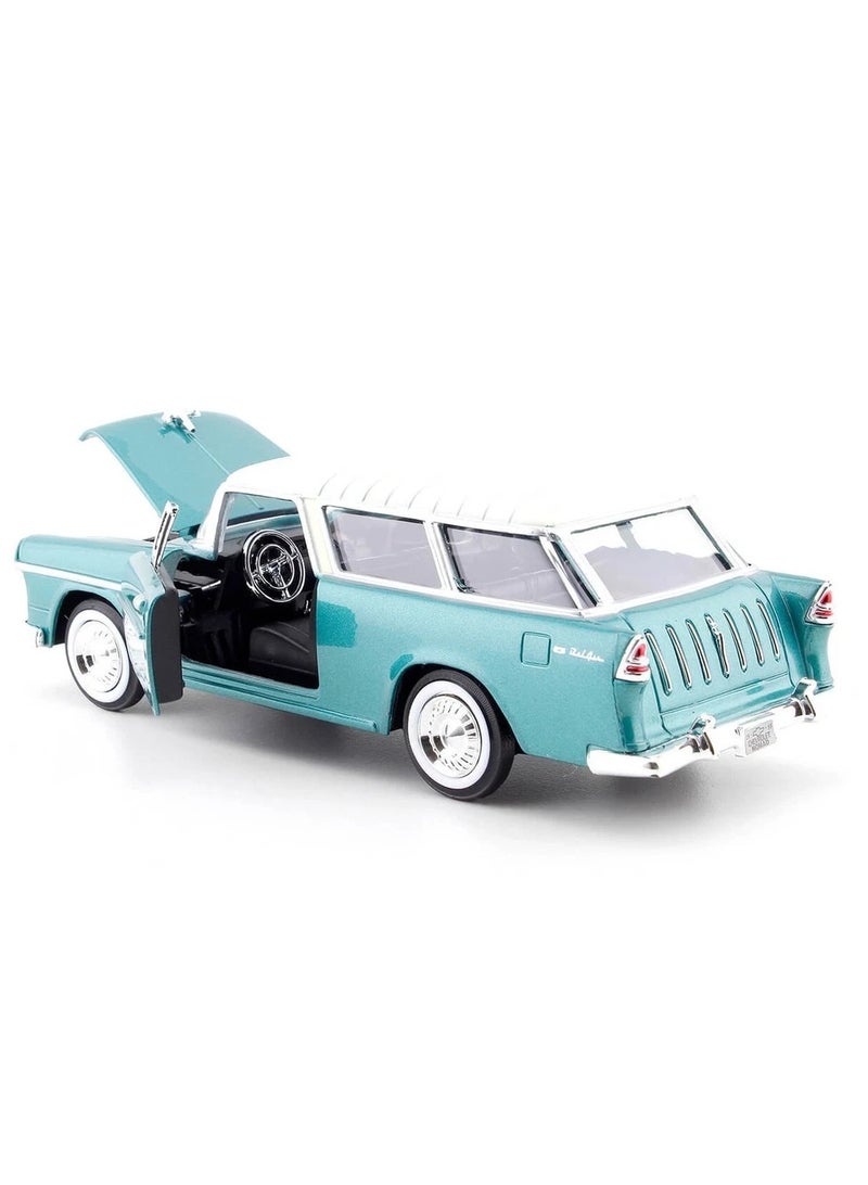 Motormax 1955 Chevrolet Bel Air Nomad Die-Cast Model Car – 1:24 Scale - Image 4