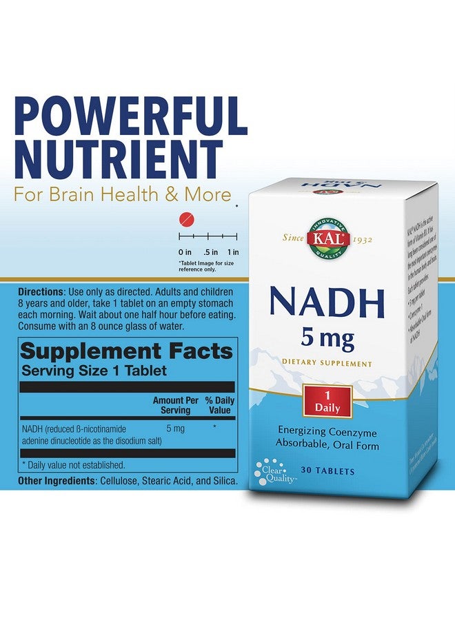 KAL 5 Mg Nadh Tablets, 30 Count - Image 2