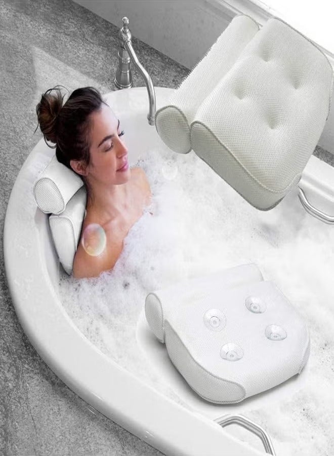 3D Air Mesh Luxury Bathtub Pillow Rest  - Image 1
