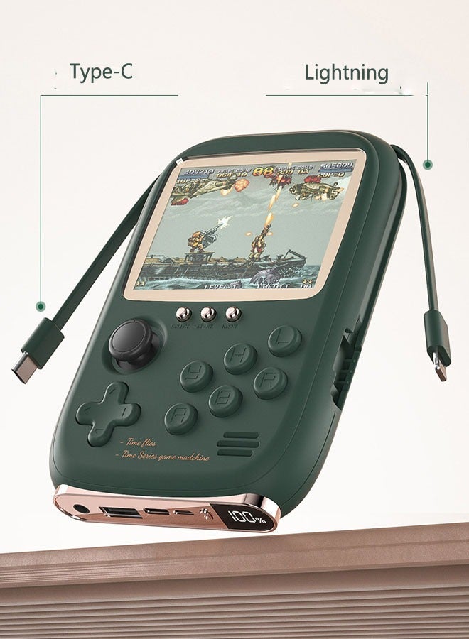 Handheld game console charging treasure 2-in-1, portable with line mobile power two-person game console - Image 3