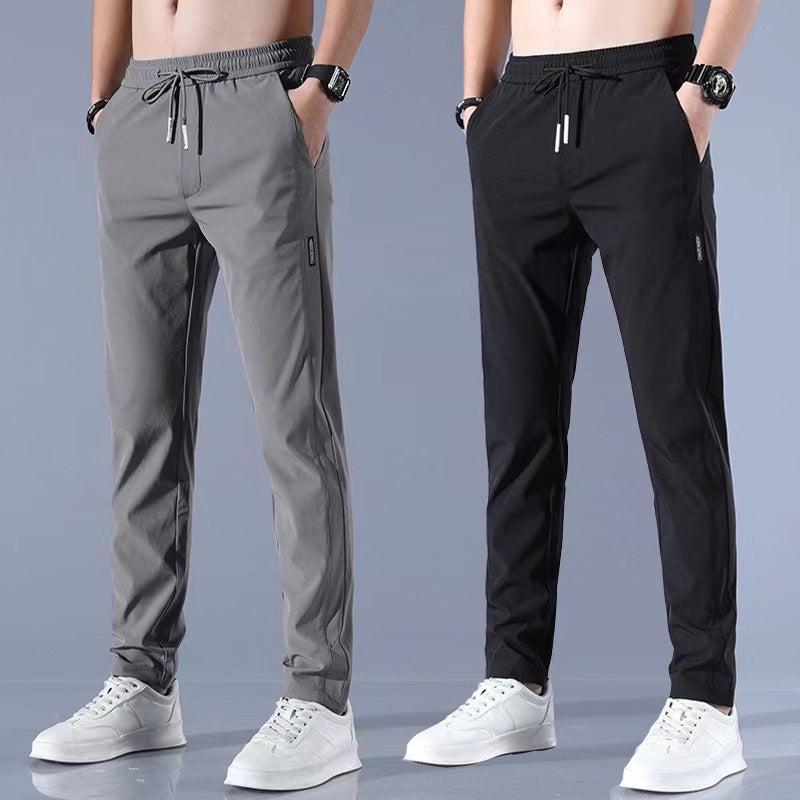 Men'S Work Pants Men'S Work Loose Wear-Resistant Dirty Work Clothes Work Breathable Ice Silk Summer Work Pants - Image 2