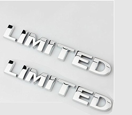 Skdorpfm Yoaoo 2pcs(1set) Auto Tuning Limited Trunk Hood Door Emblem Badge Decal 3d Logo for Grand Cherokee Wrangler Compass Auto Chrome (2Pcs Silver) - Image 4