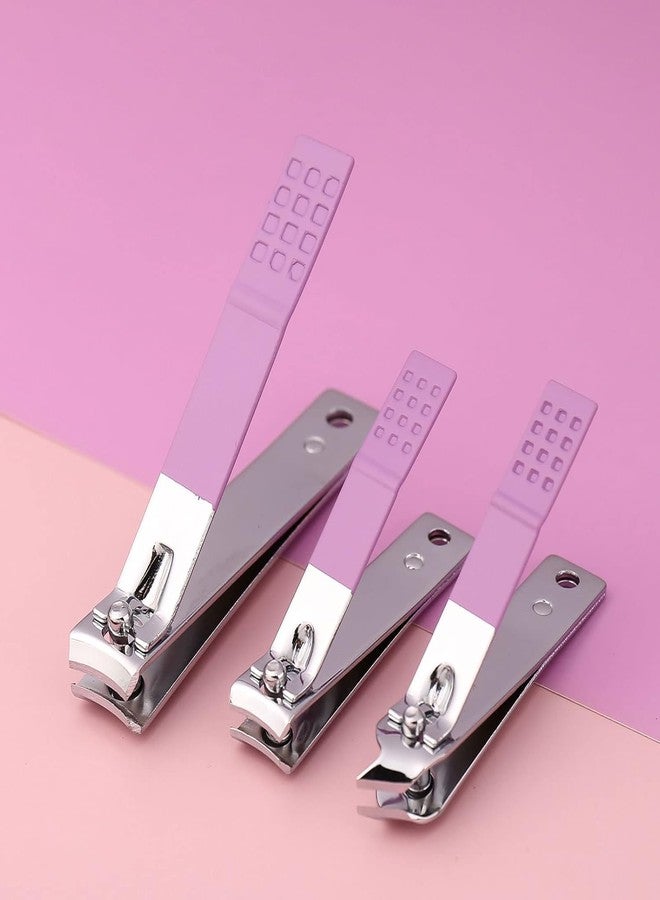 BSITFOW Manicure Set Professional Nail Clippers Pedicure Kit, 16 pcs Stainless Steel Nail Care Tools Grooming Kit with Luxurious Travel Leather Case for Thick Nails Men Women Gift (Purple) - Image 5