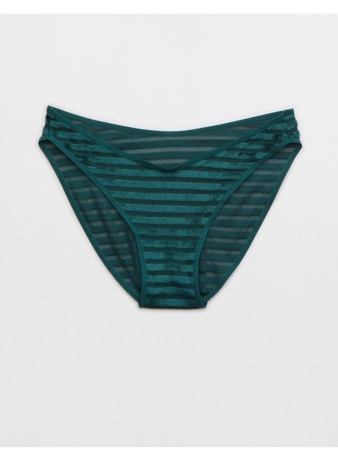 Aerie Striped High Leg Bikini Bottom  - Image 3