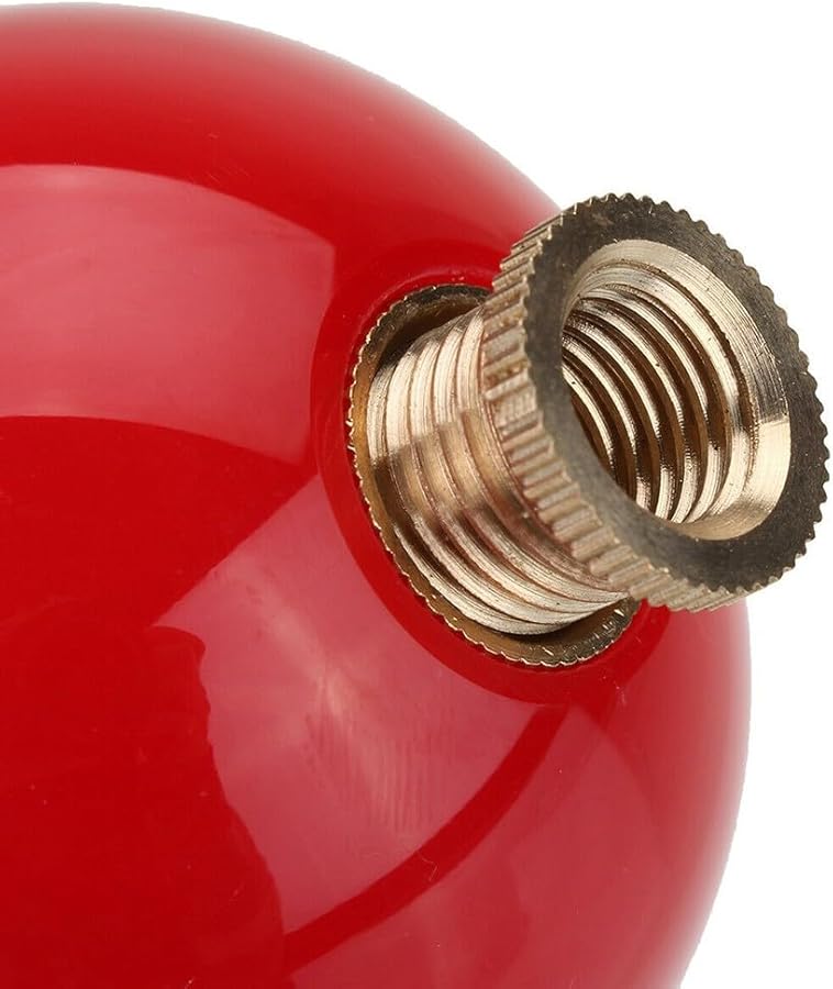 Red Resin Manual Shift Knob 5 Speed Round Ball Gear Shifter with 8mm 10mm 12mm Thread Adapters for MT Cars - Image 5