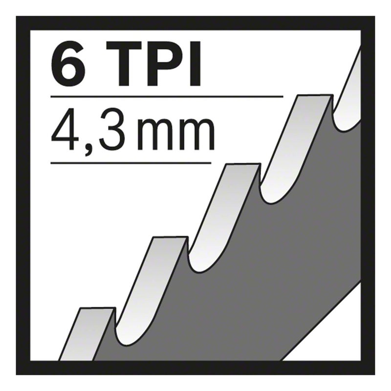 BOSCH Professional Sabre/Reciprocating Saw Blades, Flexible For Metal, S 1411 Df, Blade Length 300mm, Suitable For Wood With Nails Metal, Chipboard, Plastic/Epoxy, Pack Of 5 - Image 5
