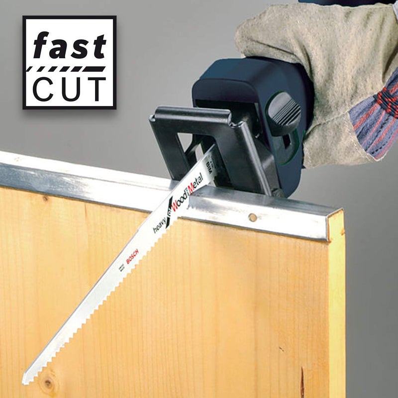 BOSCH Professional Sabre/Reciprocating Saw Blades, Flexible For Metal, S 1411 Df, Blade Length 300mm, Suitable For Wood With Nails Metal, Chipboard, Plastic/Epoxy, Pack Of 5 - Image 3