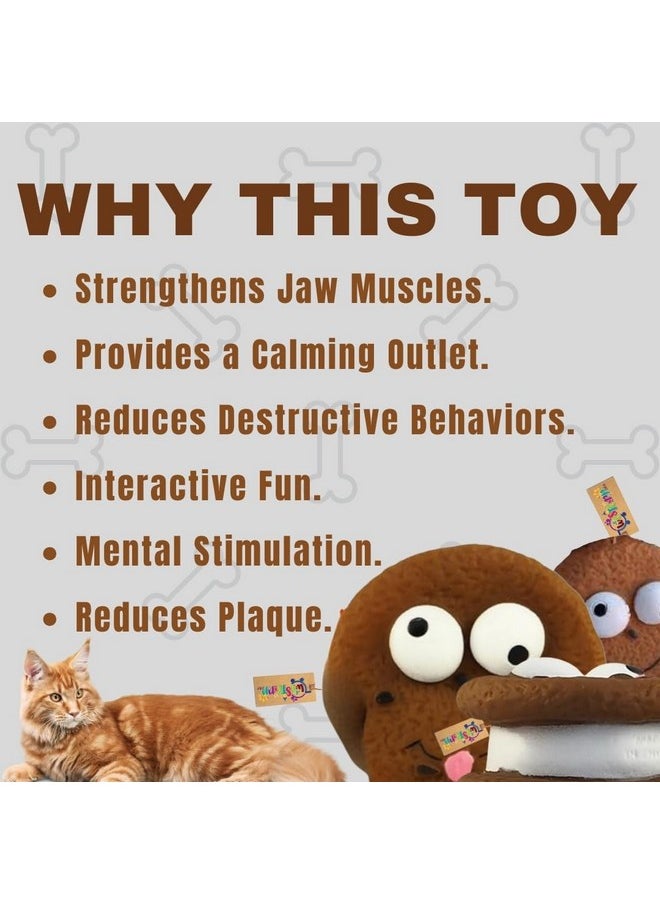 Western Era - Durable Rubber Squeaker Oreo Shaped Toy : For Dogs & Cats Who Love To Play | Long-Lasting | Squeaky Oreo Keeps Pets Entertained For Hours | Unleash The Joy With Squeaky - Image 1