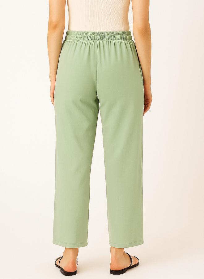 PAUSE Women Green Relaxed Fit Joggers - Image 2