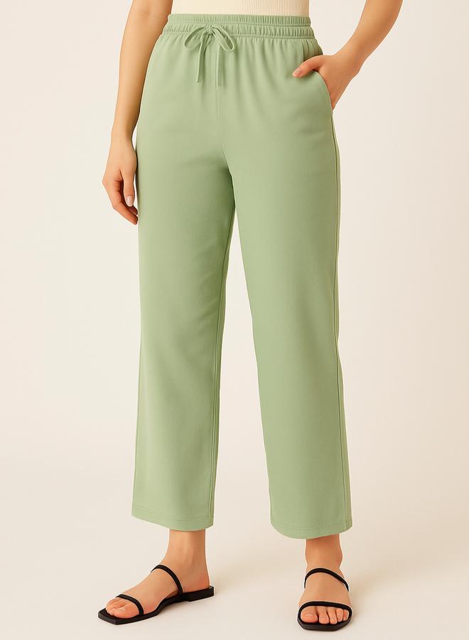 PAUSE Women Green Relaxed Fit Joggers - Image 3
