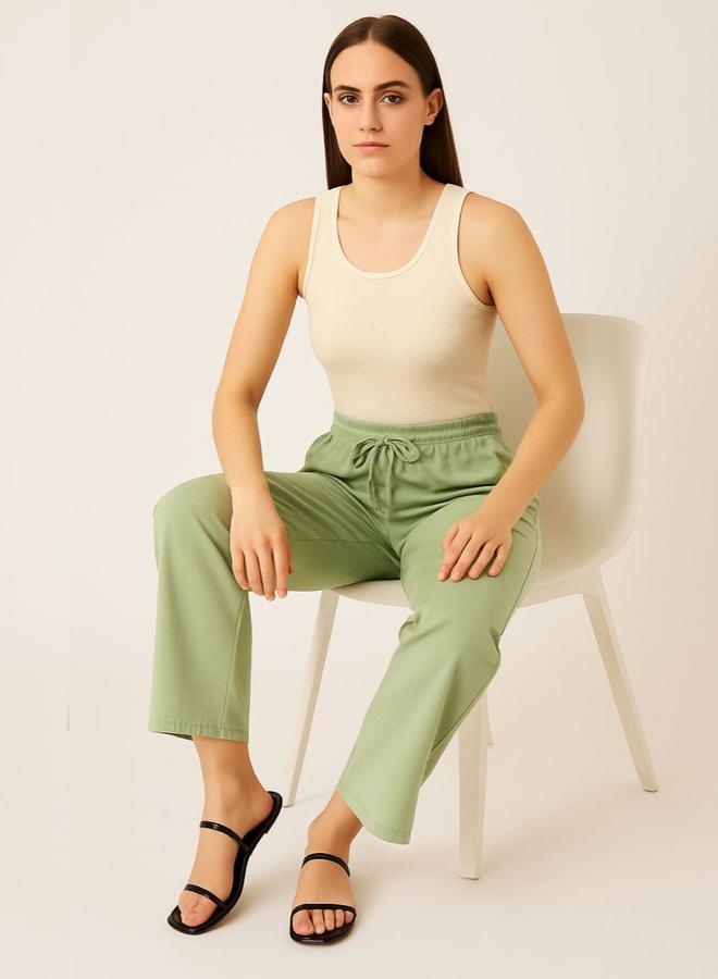 PAUSE Women Green Relaxed Fit Joggers - Image 4