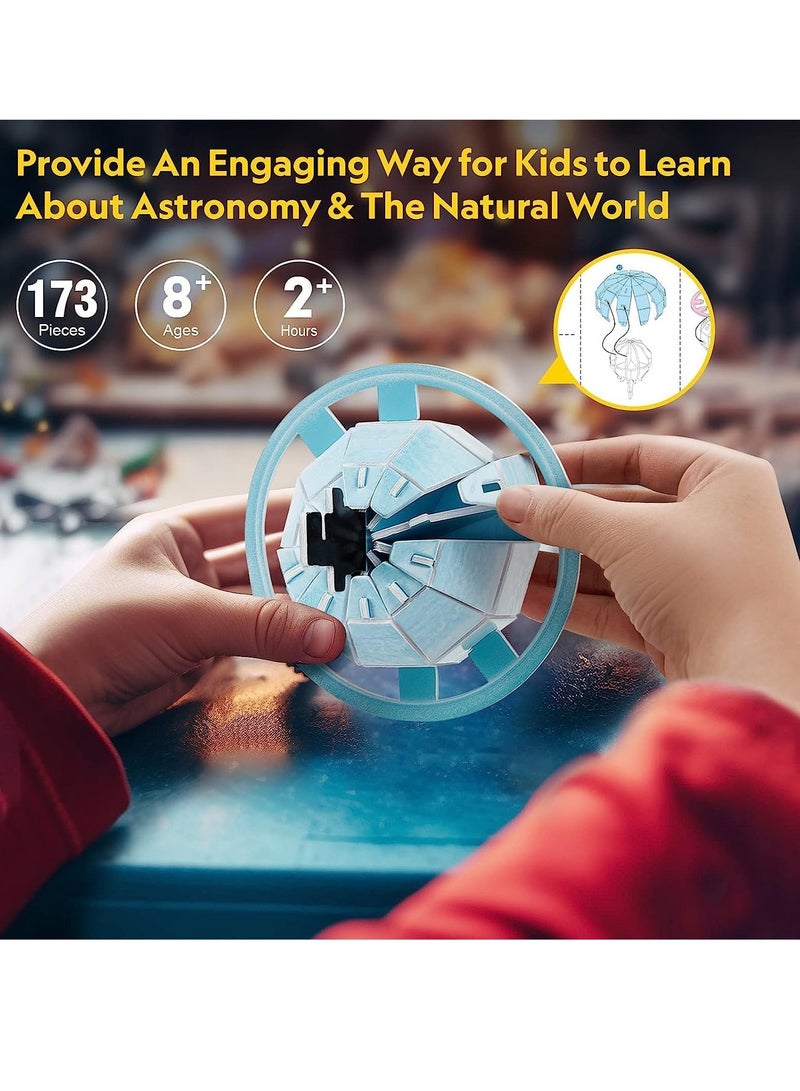 SOLARAE Solar System for Kids Toys National Geographic Movable Solar System Project Kit National Geographic 3D Puzzles for Kids Science Kit Arts Crafts for Kids Ages 8-12 Toys for Ages 8-13 Boys Girls - Image 5