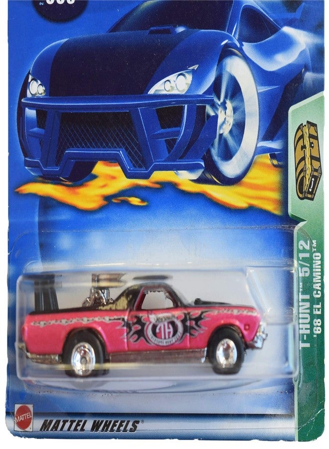 Hot Wheels T-Hunt 5/12, Pink '68 El Camino #005 - Image 3