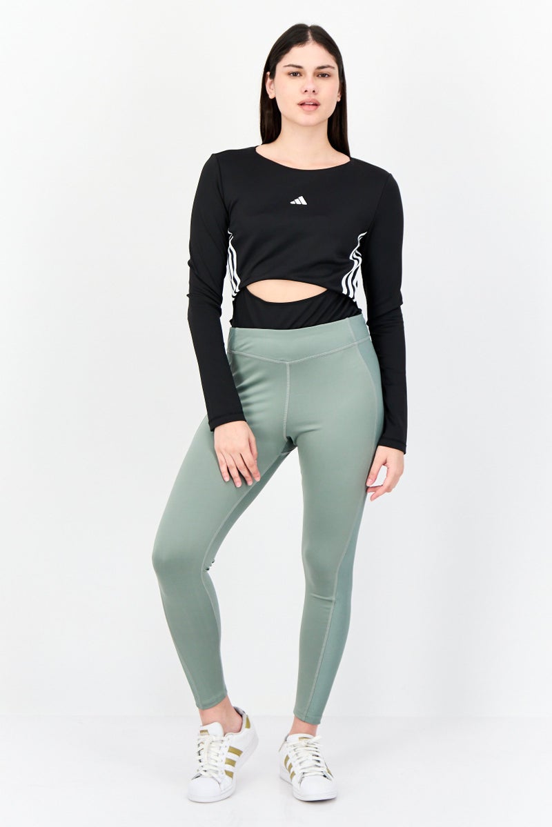 Adidas Women Sportswear Fit Long Sleeves Training Bodysuits, Black  - Image 4
